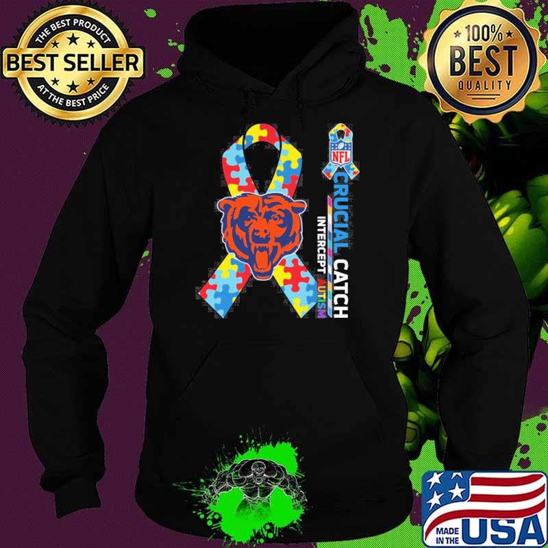 Chicago Bears Crucial catch intercept Autism NFL s Hoodie Chicago Bears Crucial catch intercept Autism NFL s Hoodie