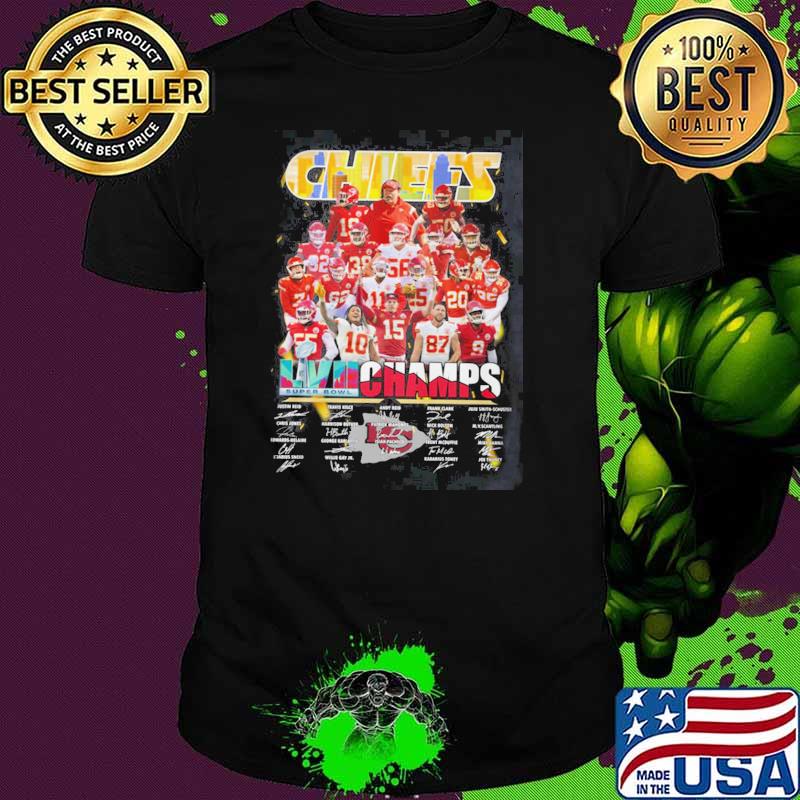 Chiefs LVII Champs signatures sport shirt Chiefs LVII Champs signatures sport shirt