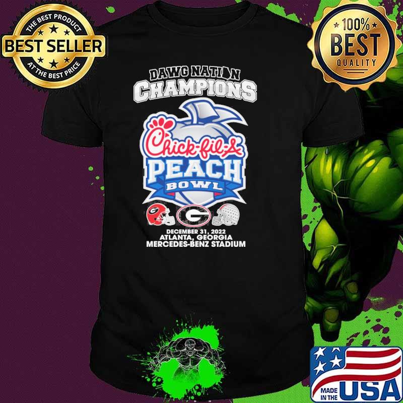 Dawg nation champions Chick fil a peach bowl Georgia Bulldogs Ohio state Buckeyes shirt