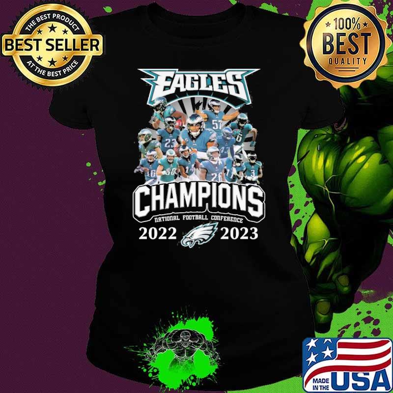 Eagles champions national football conference 2022 2023 s Ladies tee Eagles champions national football conference 2022 2023 s Ladies tee
