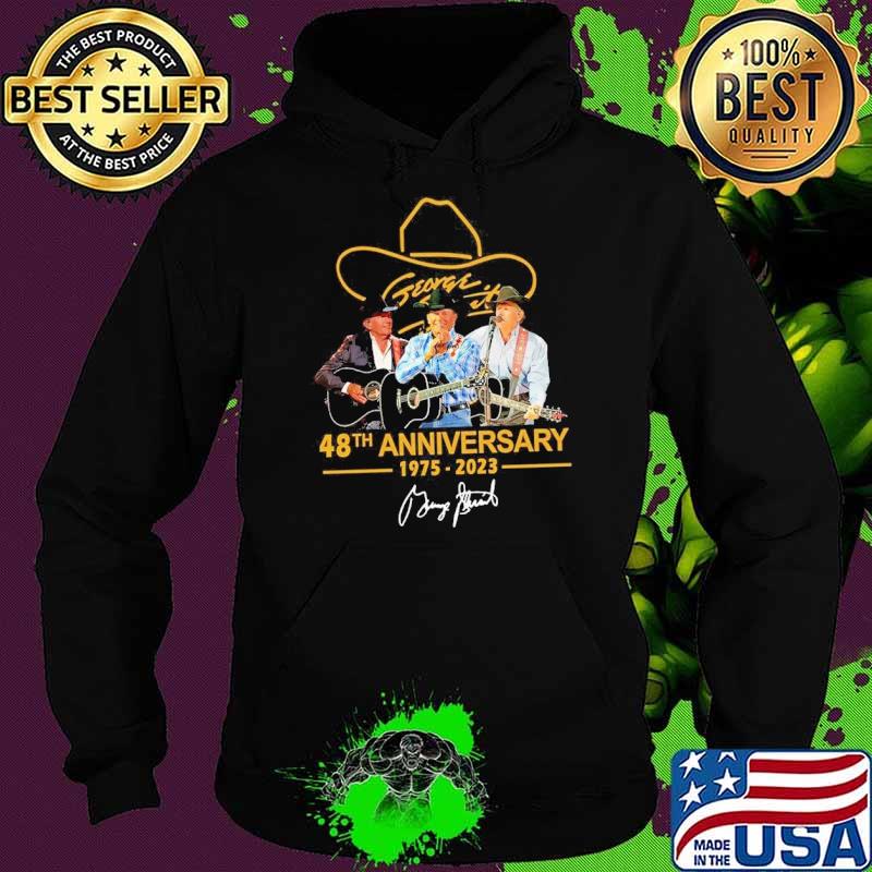 George Strait 48th anniversary 1975-2023 signature s Hoodie George Strait 48th anniversary 1975-2023 signature s Hoodie