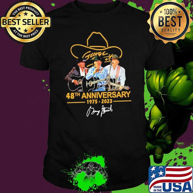 George Strait 48th anniversary 1975-2023 signature shirt