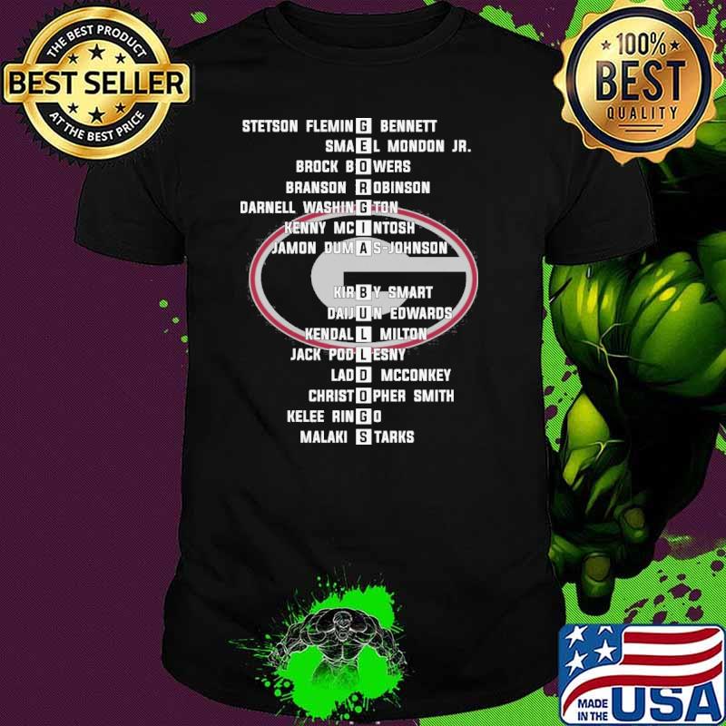 Georgia Bulldogs Stetson Fleming Bennett Smael Mondon Jr. shirt
