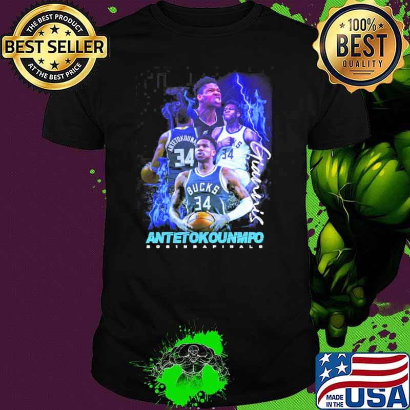 Giannis Antetokounmpo 2021 NBA Finals signature shirt