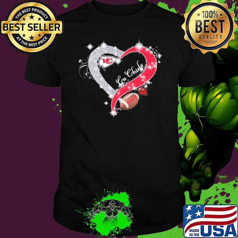 Go Kansas city Chiefs heart diamond shirt