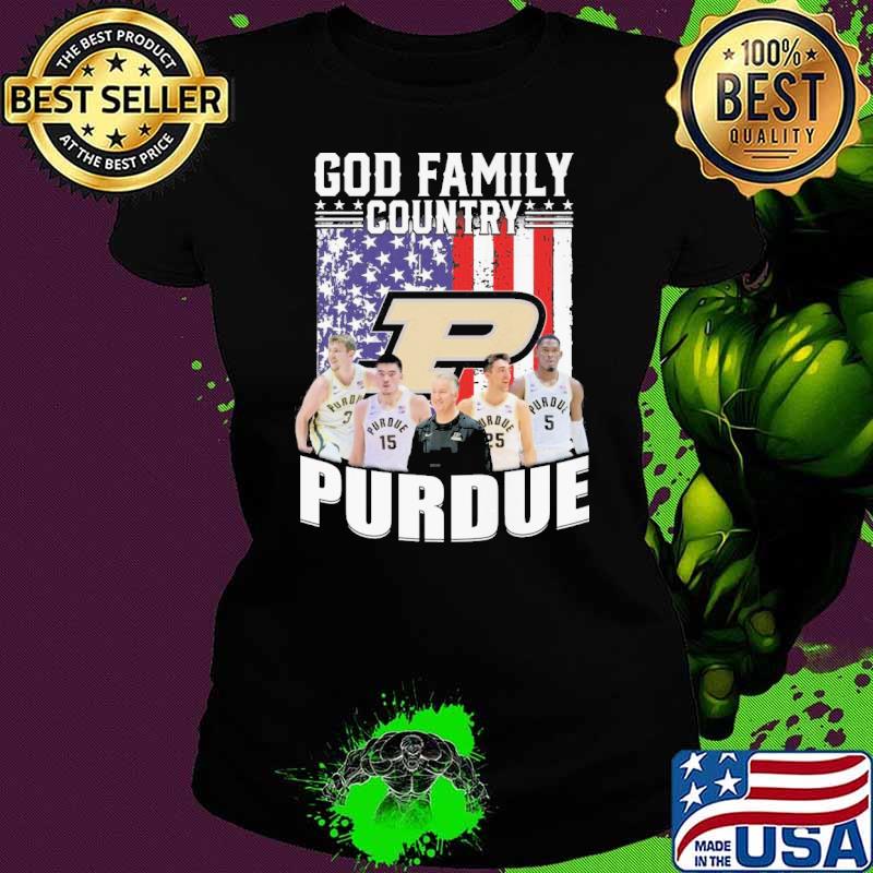 God family country Purdue America flag s Ladies tee God family country Purdue America flag s Ladies tee