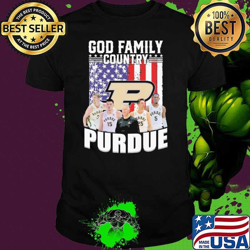 God family country Purdue America flag shirt