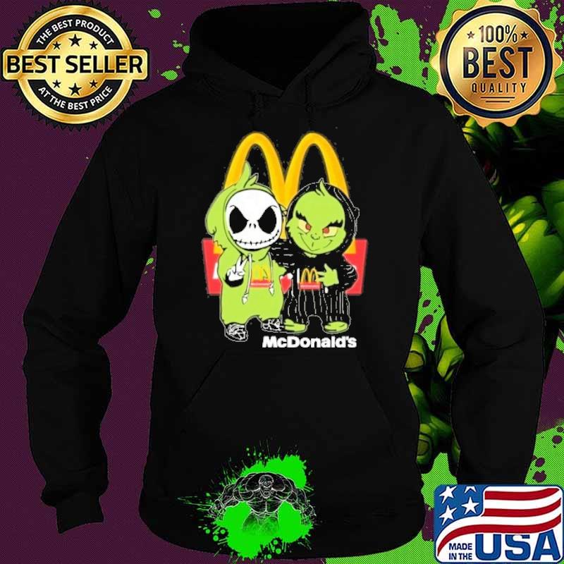 Grinch and Jack Skellington McDonald's s Hoodie Grinch and Jack Skellington McDonald's s Hoodie
