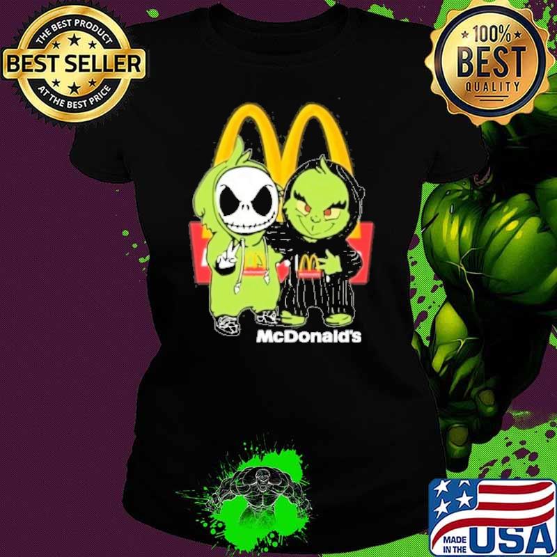 Grinch and Jack Skellington McDonald's s Ladies tee Grinch and Jack Skellington McDonald's s Ladies tee