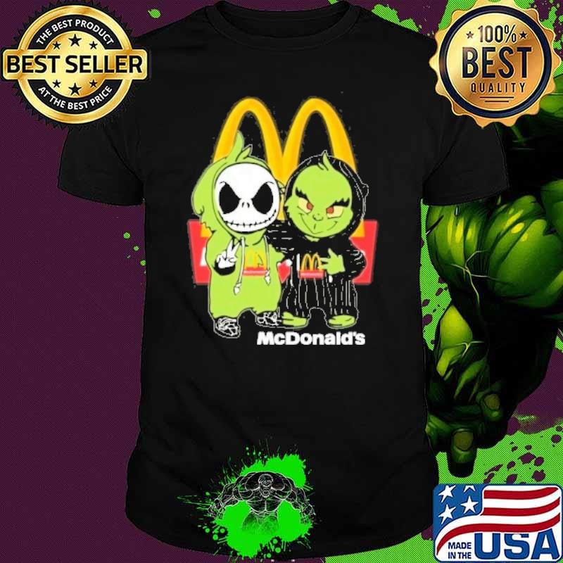 Grinch and Jack Skellington McDonald's shirt