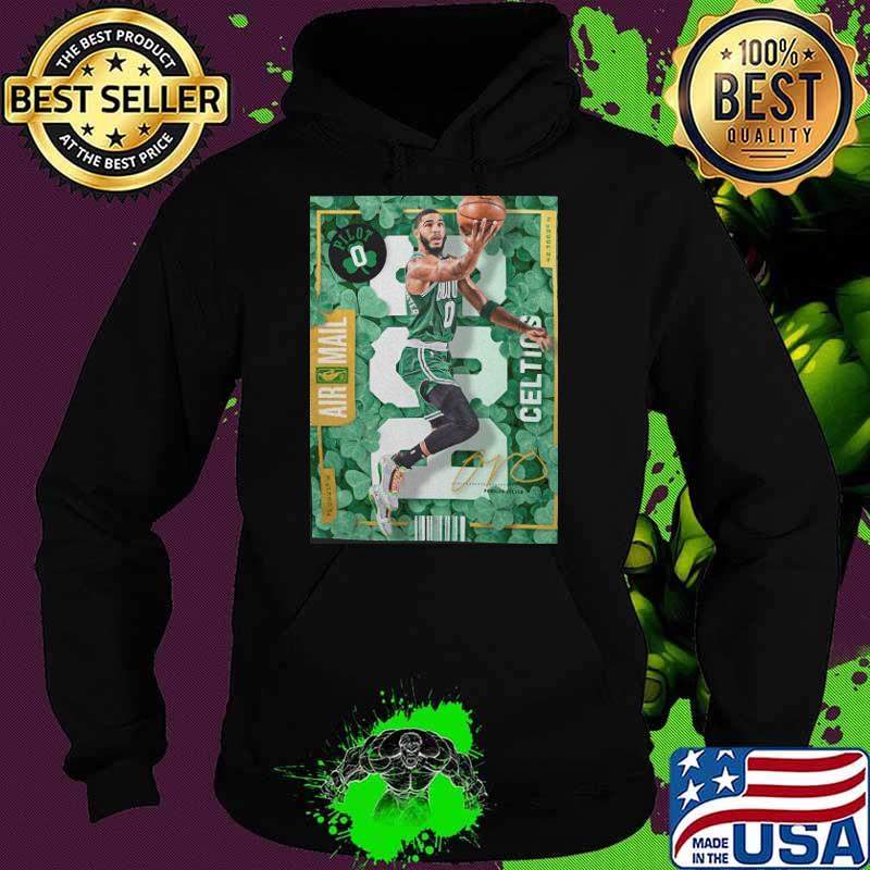 Jayson Tatum #0 Boston Air mail Celtics signature s Hoodie Jayson Tatum #0 Boston Air mail Celtics signature s Hoodie
