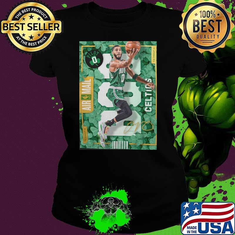 Jayson Tatum #0 Boston Air mail Celtics signature s Ladies tee Jayson Tatum #0 Boston Air mail Celtics signature s Ladies tee