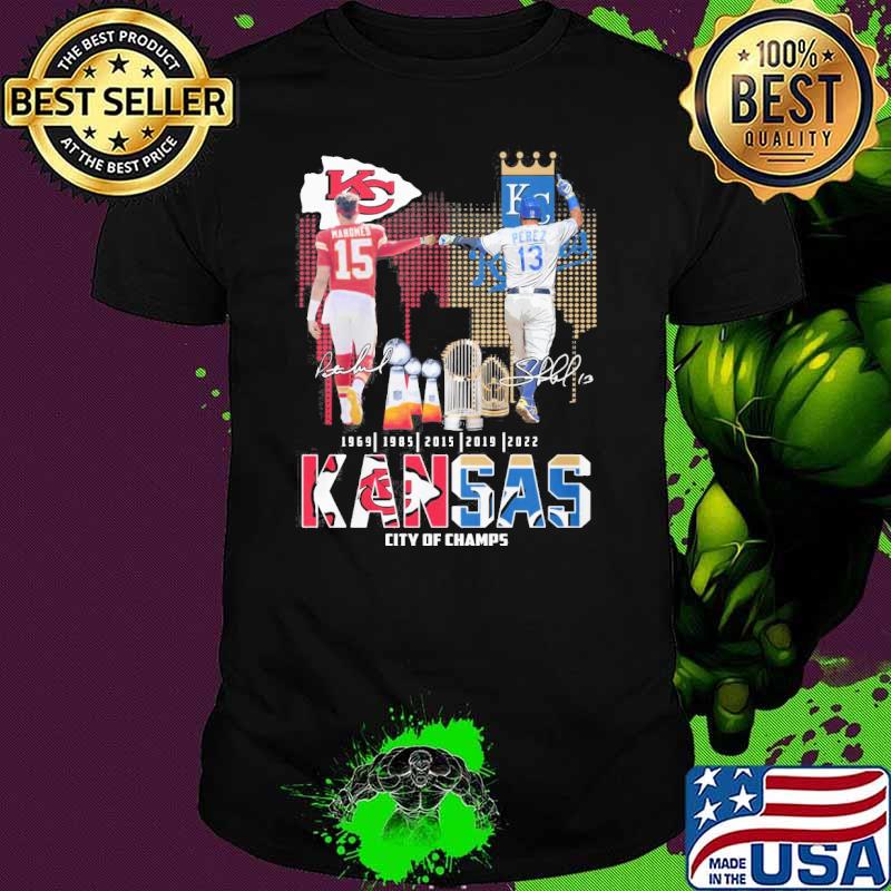Kansas city Chiefs of champs royals signatures shirt Kansas city Chiefs of champs royals signatures shirt