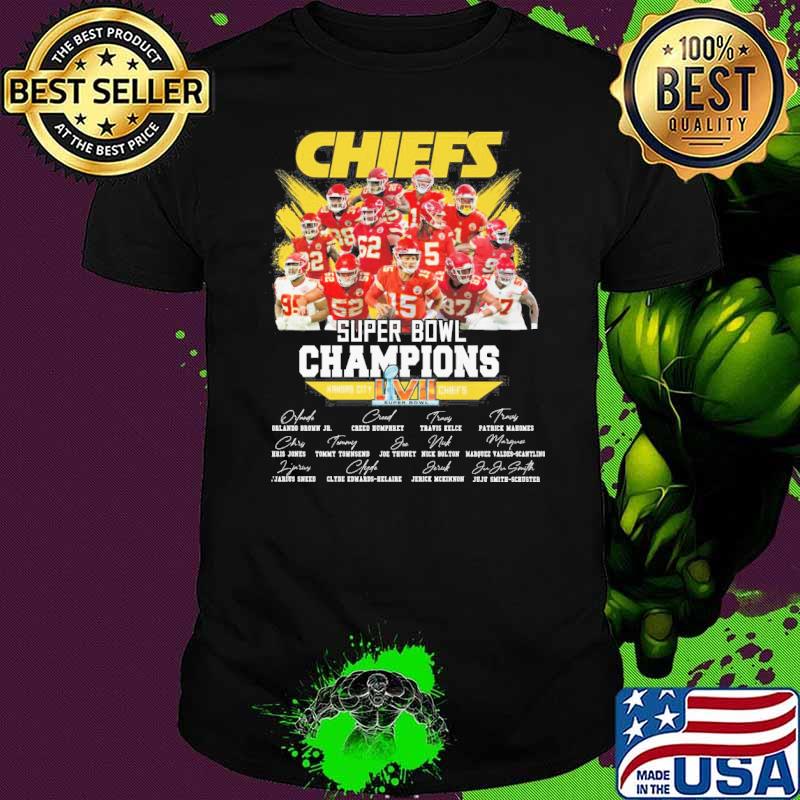 Kansas city Chiefs super bowl champions LVII signatures shirt
