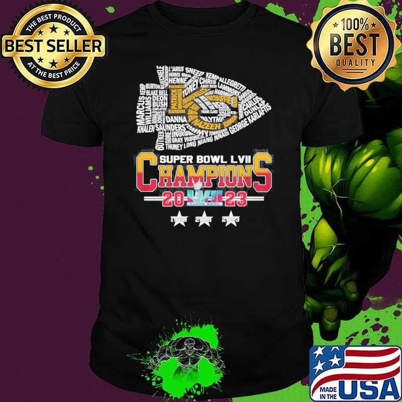 Kansas city Chiefs super bowl LVII champions 2023 shirt