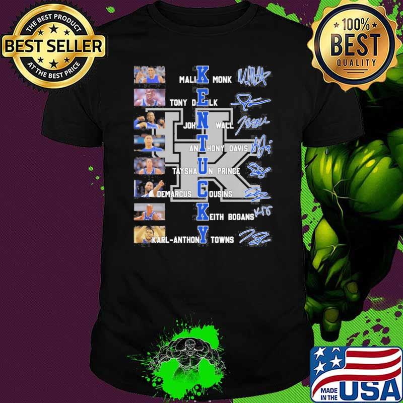Kentucky Malik Monk Tony Delk signatures shirt