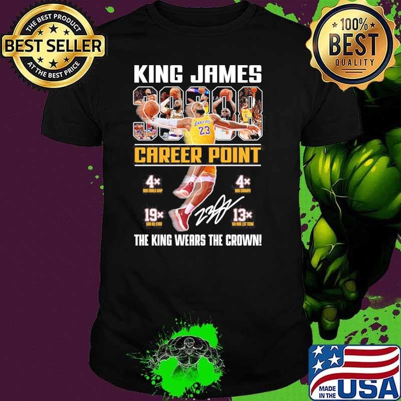 King James Career Point the king wears the crown signature shirt