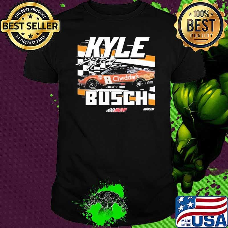 Kyle Busch Checkered Flag Black Fast Or Last signature Shirt
