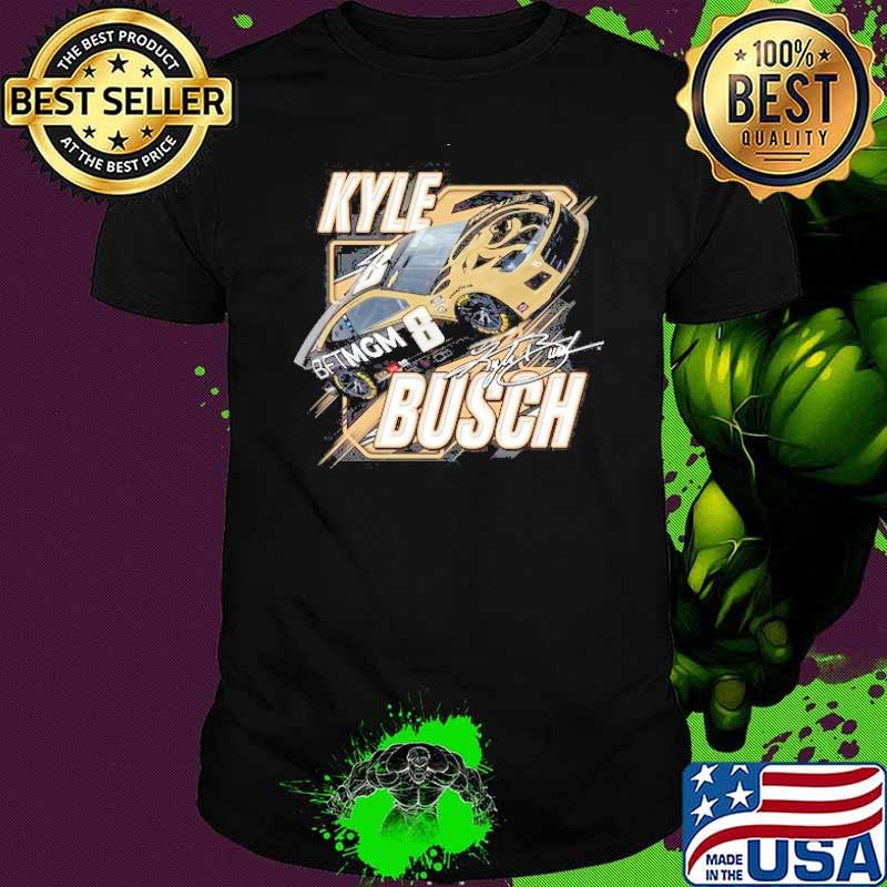 Kyle Busch Richard Childress Racing Team Collection Black MGM Blister signature shirt