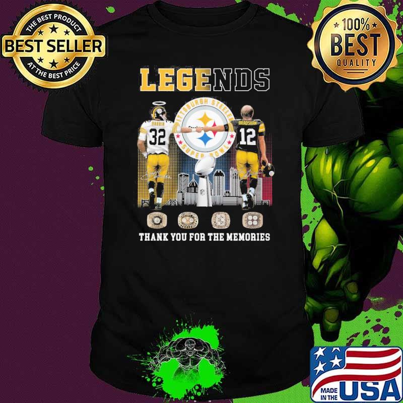 Legends Pittsburgh Steeler super Bowl thank you for the memories shirt