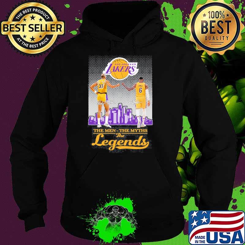 Los Angeles Lakers the men the myths the legends signatures s Hoodie Los Angeles Lakers the men the myths the legends signatures s Hoodie