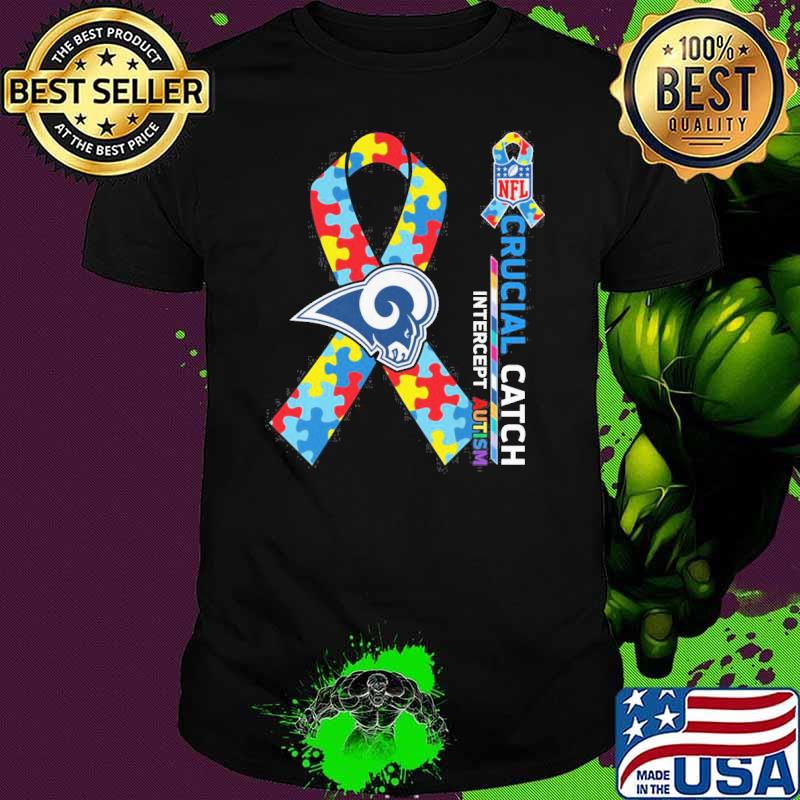 Los Angeles Rams Crucial catch intercept Autism NFL shirt