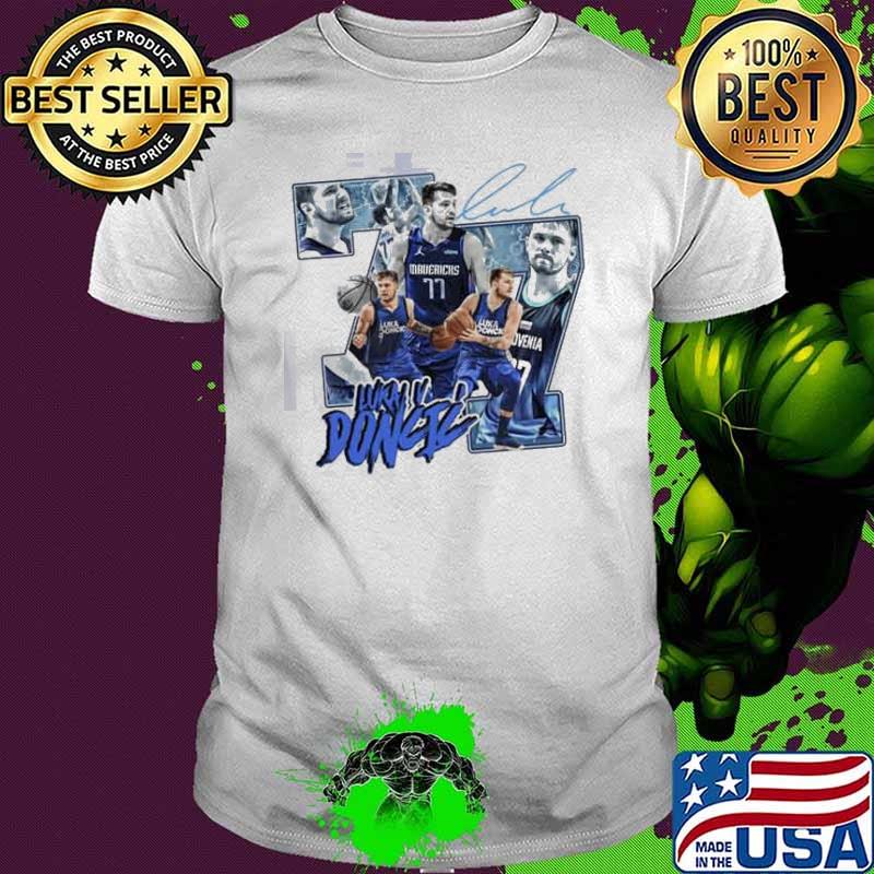 Luka Doncic 77 Dallas Mavericks Basketball signature Shirt
