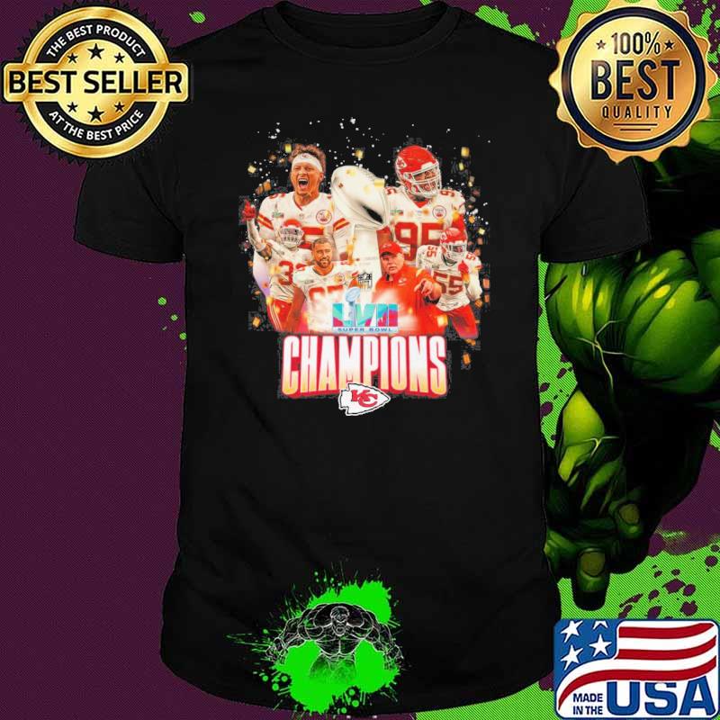 LVII Super Bowl champions Kansas city Chiefs football shirt