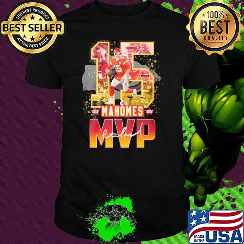 Mahomes MVP 15 Kansas city Chiefs signature shirt