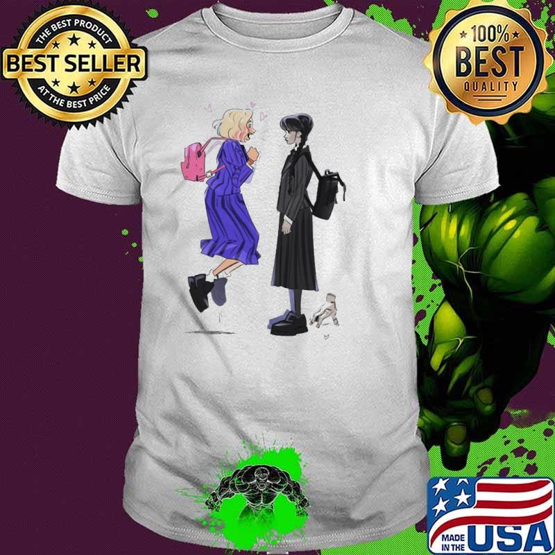 Melanin Apparels wednesday' and Enid Sinclair Netflix shirt