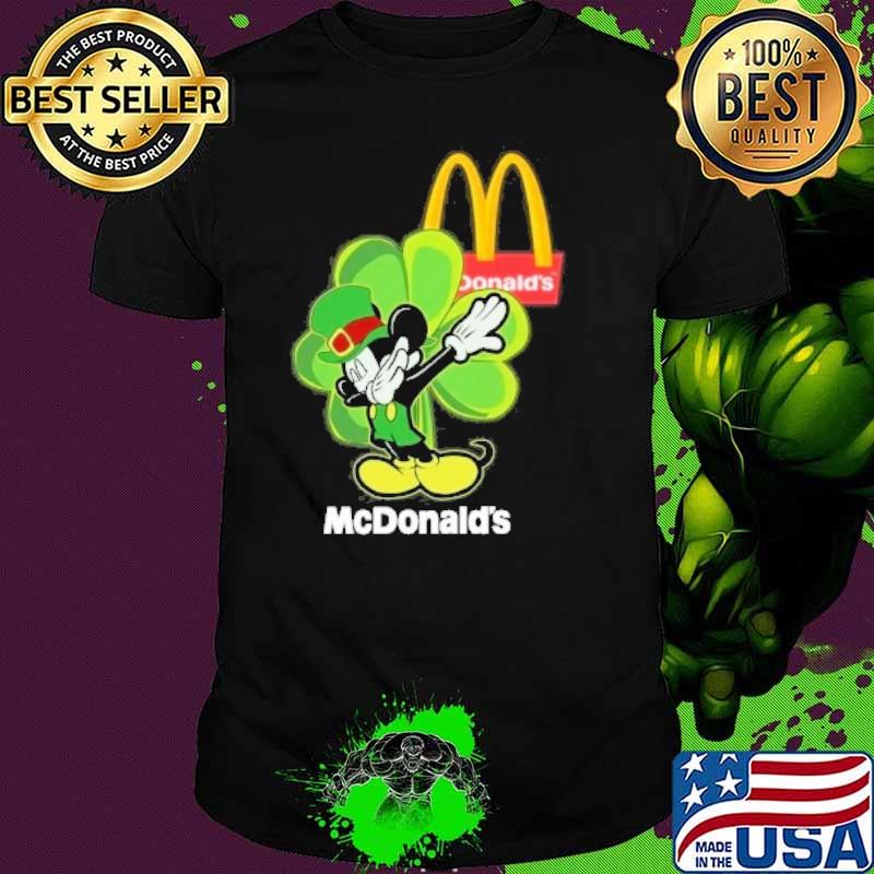 Mickey St.Patrick's day dabbing McDonald's shirt