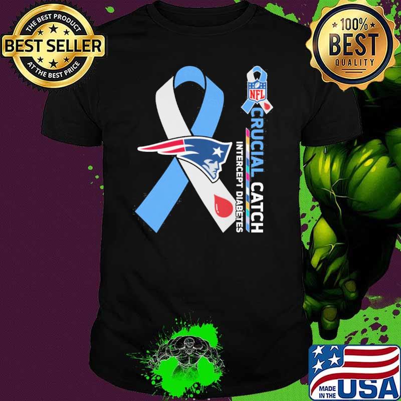 New England Patriots Crucial catch intercept Diabetes NFL shirt