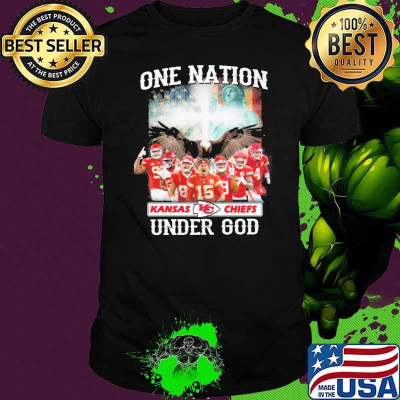 One nation Kansas city Chiefs under god America flag shirt