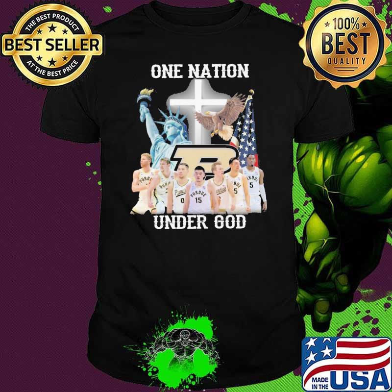 One nation under god Purdue America flag shirt