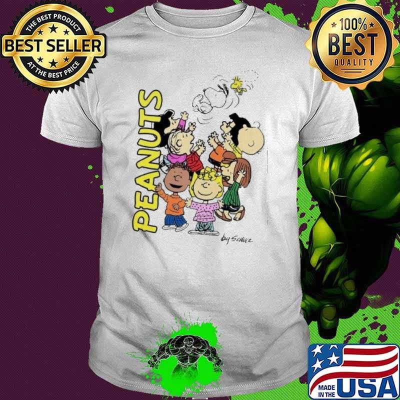 Peanuts snoopy charlie brown woodstock and friends cartoon film shirt