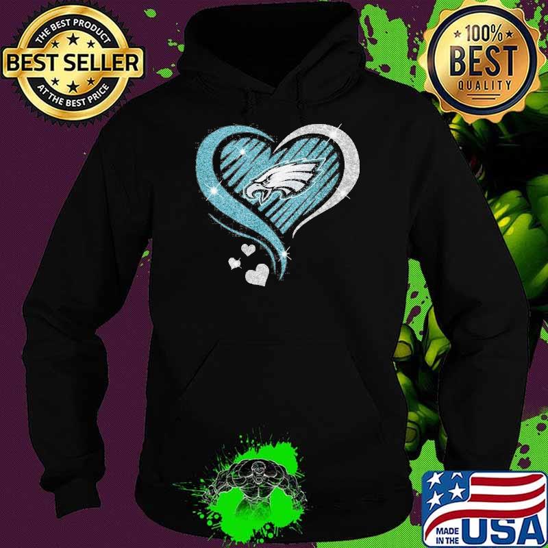 Philadelphia Eagles heart diamond love s Hoodie Philadelphia Eagles heart diamond love s Hoodie
