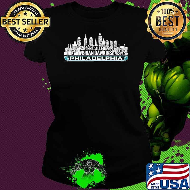 Philadelphia Eric Allen Brian Dawkins Reggie White s Ladies tee Philadelphia Eric Allen Brian Dawkins Reggie White s Ladies tee