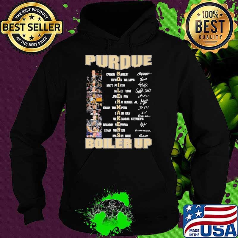 Purdue Boiler up Carson Barrett Trevion Williams signatures s Hoodie Purdue Boiler up Carson Barrett Trevion Williams signatures s Hoodie