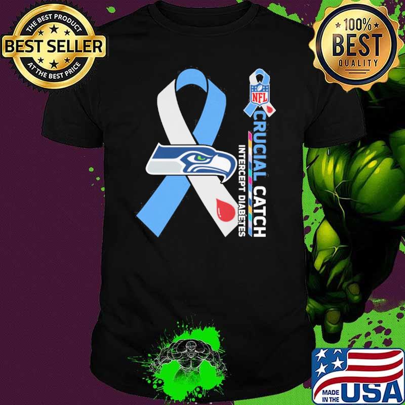Seattle Seahawks Crucial catch intercept Diabetes NFL shirt