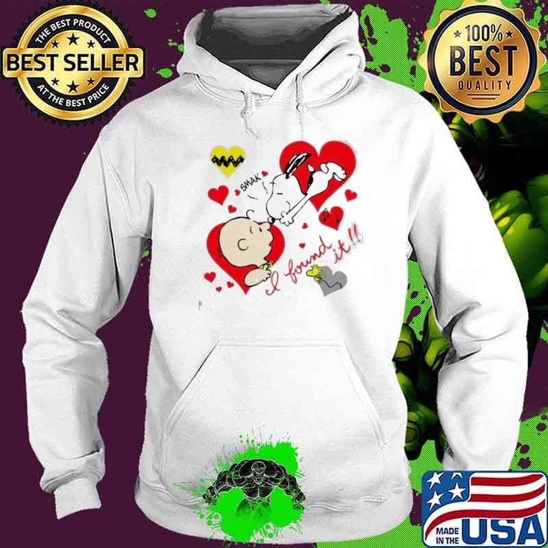 Snoopy and charlie brown woodstock smak I found it heart s Hoodie Snoopy and charlie brown woodstock smak I found it heart s Hoodie