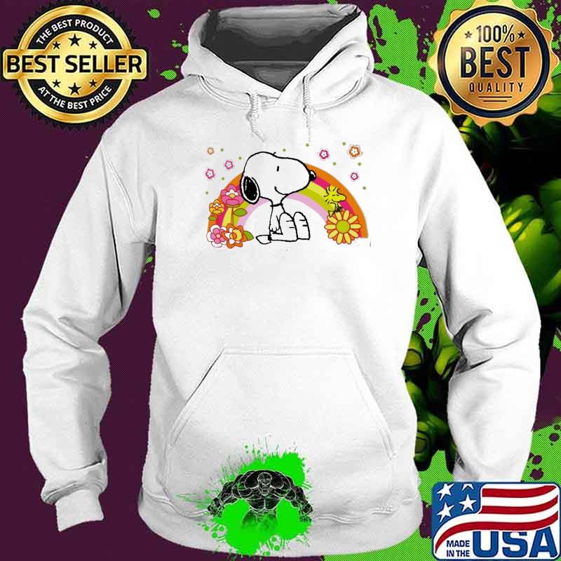 Snoopy and woodstock rainbow flower s Hoodie Snoopy and woodstock rainbow flower s Hoodie