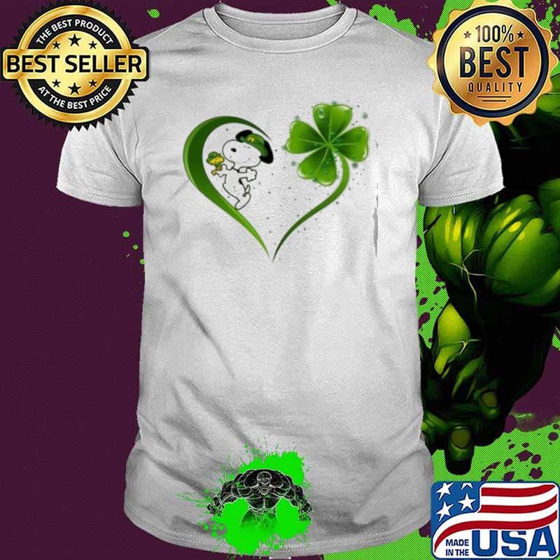 Snoopy and woodstocks love St Partrick's day shirt