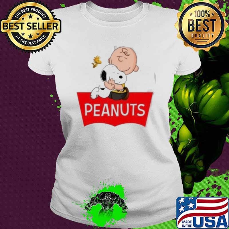 Snoopy hug Charlie Brown woodstock peanuts s Ladies tee Snoopy hug Charlie Brown woodstock peanuts s Ladies tee