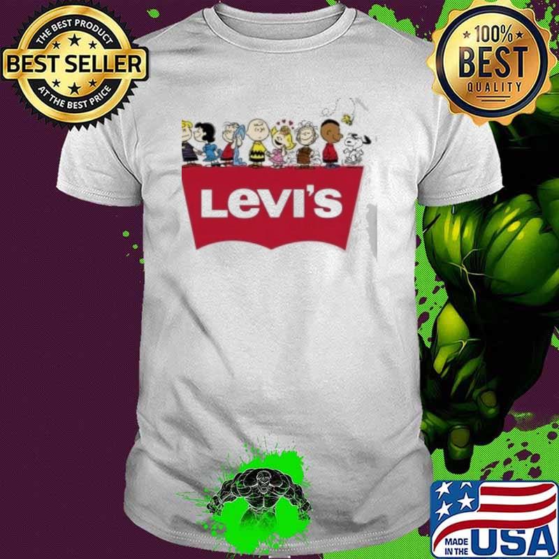 Snoopy woodstock and friends Levi's shirt