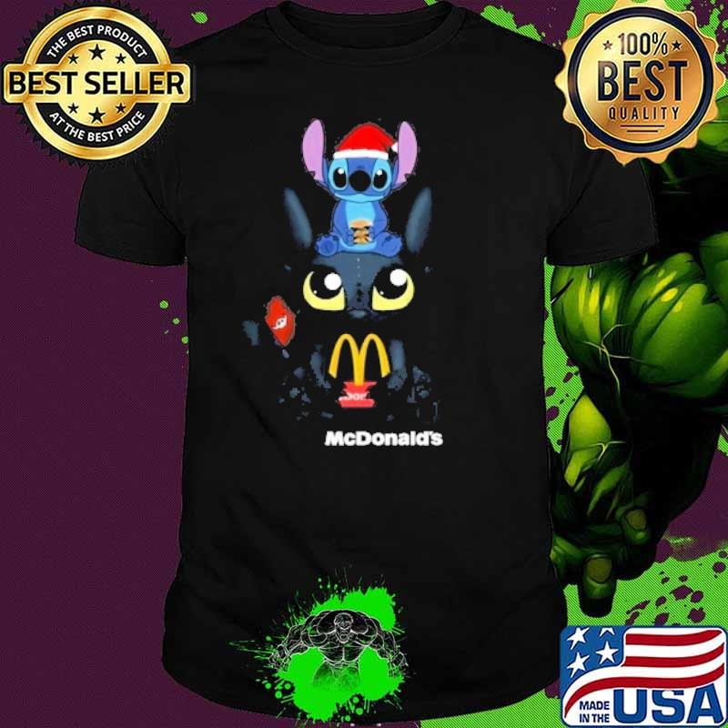 Stitch toothless McDonald's Christmas shirt