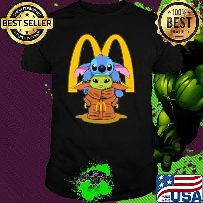 Stitch yoda MCDonald shirt