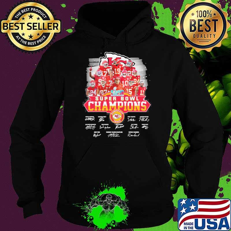 Super Bowl champions Kansas city Chiefs signatures s Hoodie Super Bowl champions Kansas city Chiefs signatures s Hoodie