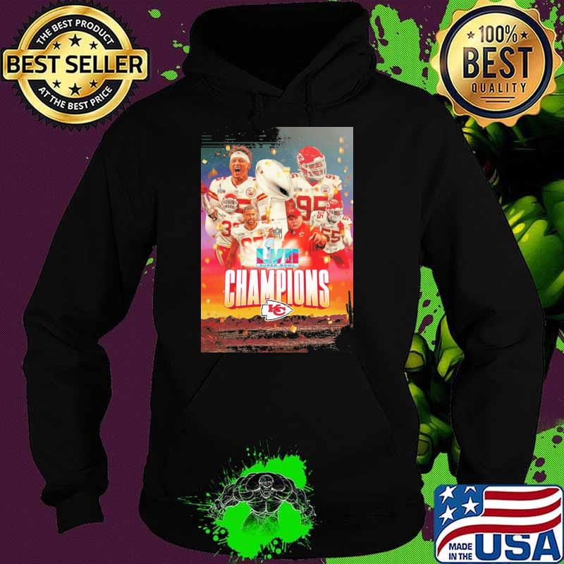 Super bowl LVII champions Kansas city Chiefs poster sport s Hoodie Super bowl LVII champions Kansas city Chiefs poster sport s Hoodie