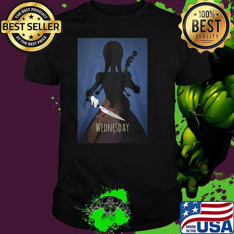 The Addam Wed Wednesday violin shirt