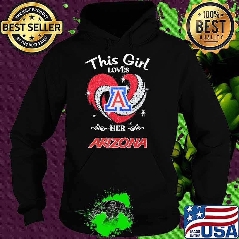 This girl loves here Arizona heart diamond s Hoodie This girl loves here Arizona heart diamond s Hoodie